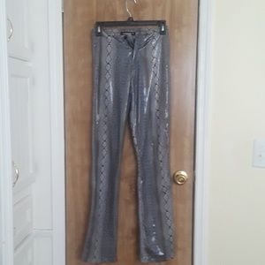 Vintage 80's stretch, shiny, faux snakeskin pants